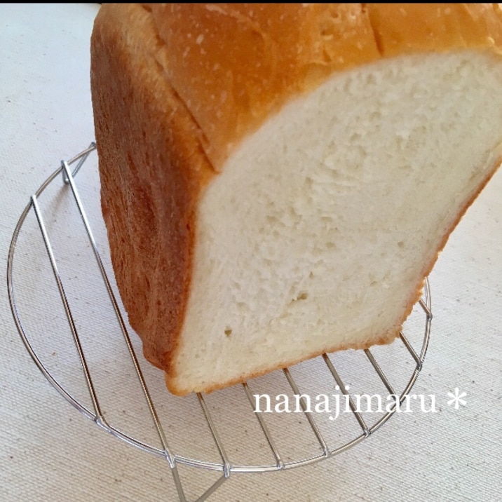 HBで☆バターなし！シンプルなミルク食パン